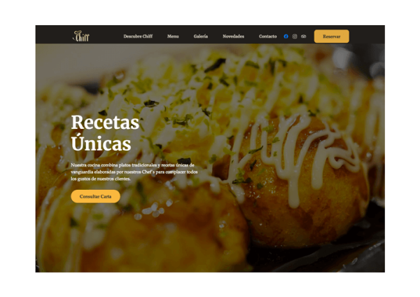 Pagina web para restaurantes