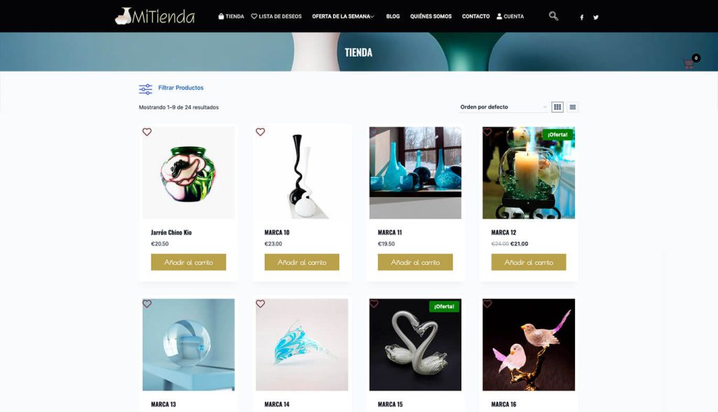 Diseño tienda online barata