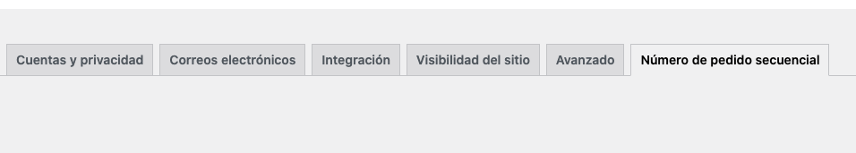 Woocommerce - Pestaña número de pedido secuencial